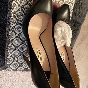 Miu Miu Classic Black Heels